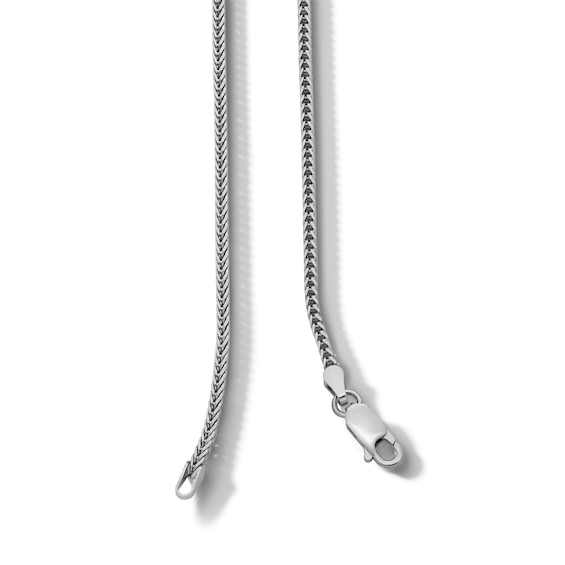 Sterling Silver Diamond Cut Foxtail Chain Made in Italy - 20"