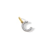 10K Solid Gold CZ C Initial Charm