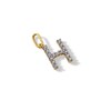 Thumbnail Image 2 of 10K Solid Gold CZ H Initial Charm