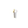 Thumbnail Image 1 of 10K Solid Gold CZ I Initial Charm