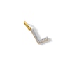 Thumbnail Image 3 of 10K Solid Gold CZ L Initial Charm