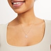 10K Solid Gold CZ N Initial Charm
