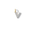 Thumbnail Image 0 of 10K Solid Gold CZ V Initial Charm