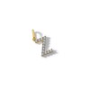 10K Solid Gold CZ Z Initial Charm