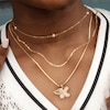 Thumbnail Image 3 of 10K Solid Gold Freshwater Cultured Pearl Station Necklace - 16" + 2"