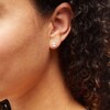 Thumbnail Image 2 of 10K Solid Gold CZ Pear Studs