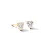 Thumbnail Image 1 of 10K Solid Gold CZ Heart Studs