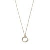 Thumbnail Image 0 of 10K Solid Gold CZ Open Circle Necklace