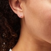 Thumbnail Image 2 of ​​​​​​​10K Semi-Solid Gold Pink CZ Star Studs