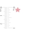 Thumbnail Image 3 of ​​​​​​​10K Semi-Solid Gold Pink CZ Star Studs