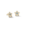 Thumbnail Image 0 of ​​​​​​​10K Solid Gold CZ Blue and White Star Studs