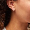 Thumbnail Image 2 of 10K Gold CZ Blue and White Star Studs