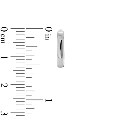 Sterling Silver Small Square Hoops