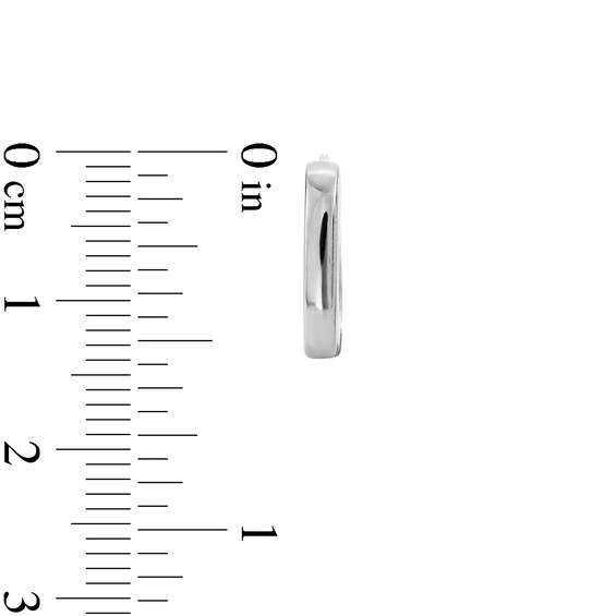 Sterling Silver Small Square Hoops