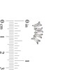 Thumbnail Image 3 of Sterling Silver CZ Baguette Fan Studs