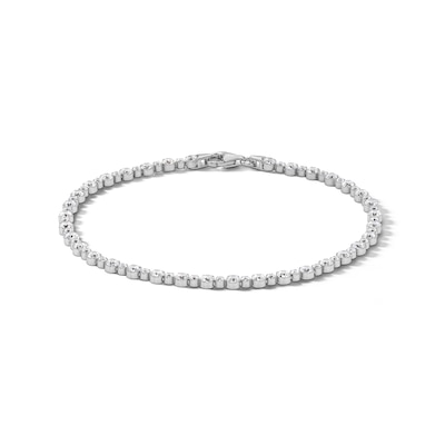 Sterling Silver CZ Multi-Size Stone Tennis Bracelet