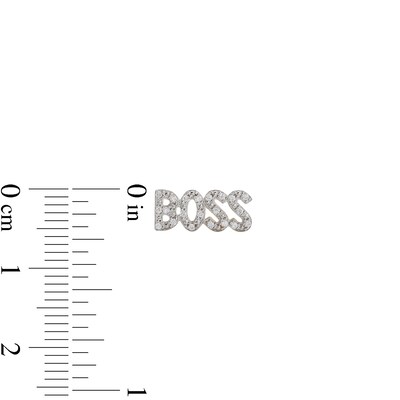 ​​​​​​​10K Solid Gold CZ BOSS Studs