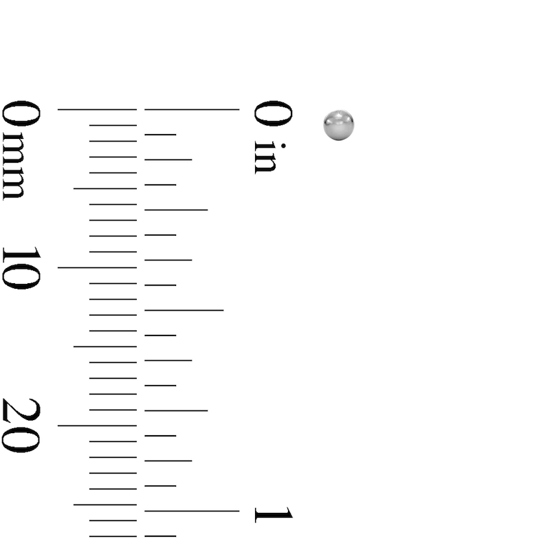 Main Image 4 of Titanium 2mm Ball Piercing Stud