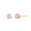 Thumbnail Image 1 of 14K Gold Pink CZ 4mm Piercing Studs
