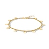 Thumbnail Image 0 of 10K Gold Bonded Disk Rolo Chain Anklet - 10"