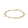 Thumbnail Image 1 of 10K Gold Bonded Disk Rolo Chain Anklet - 10"