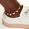 Thumbnail Image 2 of 10K Gold Bonded Disk Rolo Chain Anklet - 10"