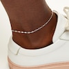 Thumbnail Image 1 of Sterling Silver Sun Cable Chain Anklet Made in Italy - 9" + 1"