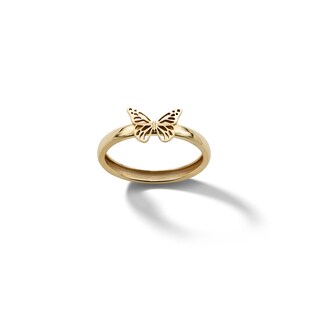 10K Gold Butterfly Ring - Size 7.5