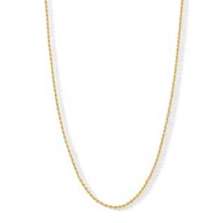 ​​​​​​​Child's 14K Hollow Gold Rope Chain -15"