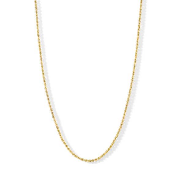 ​​​​​​​Child's 14K Hollow Gold Rope Chain -15"