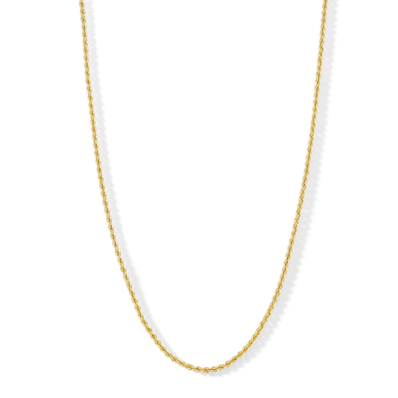 Child's 14K Hollow Gold Rope Chain -15"