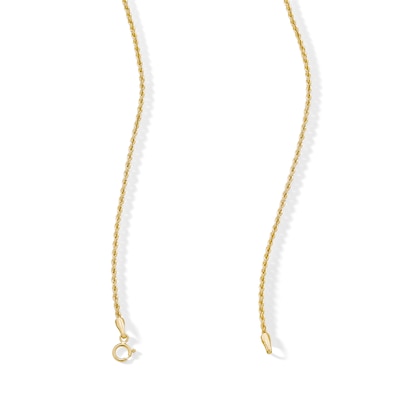 ​​​​​​​Child's 14K Hollow Gold Rope Chain -15"