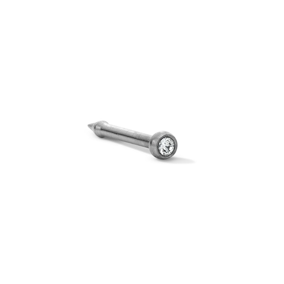 Titanium CZ 3mm Piercing Stud