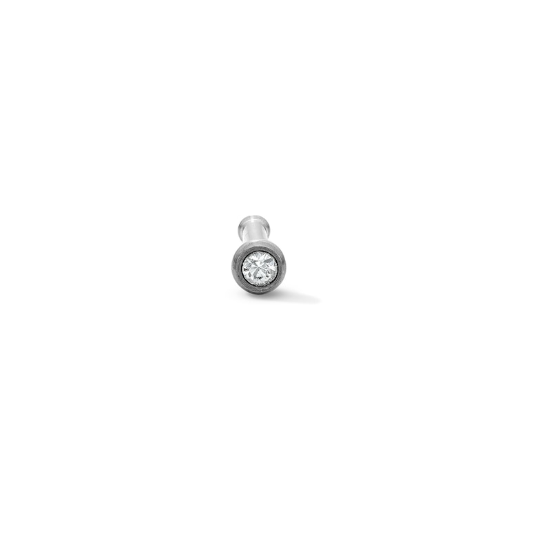 Main Image 3 of Titanium CZ 3mm Piercing Stud