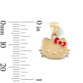 Child's 10K Gold Hello Kitty® Enamel Bow Charm
