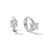 Thumbnail Image 1 of Sterling Silver CZ Solitaire Stone Huggies