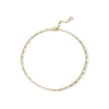 Thumbnail Image 1 of 10K Solid Gold Forzentina Chain Anklet - 9" + 1"