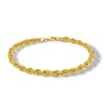 Thumbnail Image 1 of ​​​​​​​10K Semi-Solid Gold Glitter Rope Chain Bracelet - 8.5"