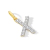 Thumbnail Image 0 of 10K Solid Gold CZ X Initial Charm