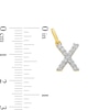 Thumbnail Image 2 of 10K Solid Gold CZ X Initial Charm