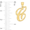 Thumbnail Image 2 of 10K Solid Gold Diamond Cut Script Letter C Charm