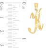 Thumbnail Image 2 of 10K Solid Gold Diamond Cut Script Letter K Charm