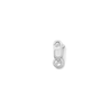 Thumbnail Image 1 of 14K Solid White Gold Lobster Clasp (1 Piece)