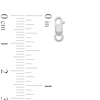 Thumbnail Image 2 of 14K Solid White Gold Lobster Clasp (1 Piece)