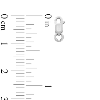 14K Solid White Gold Lobster Clasp (1 Piece)
