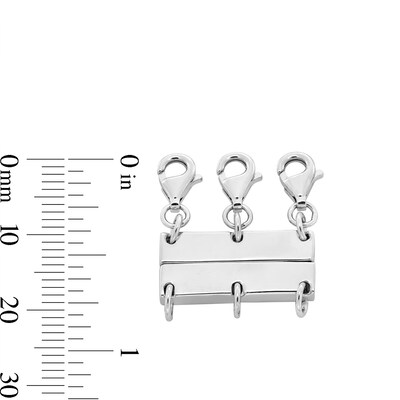 Sterling Silver Magnetic Clasp Necklace Connector