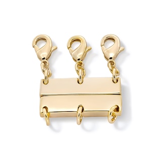 10K Gold Plated Magnetic Clasp Necklace Connector