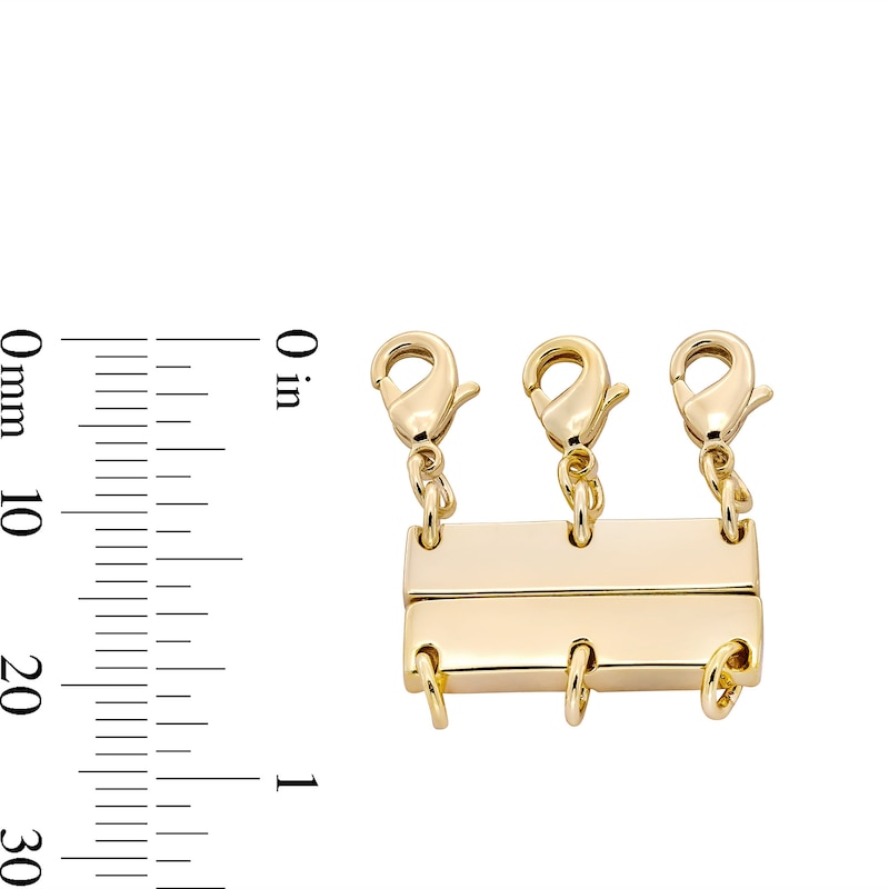 Main Image 2 of 10K Gold Plated Magnetic Clasp Necklace Connector