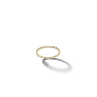 10K Solid Gold Blue CZ Ombré Ring - Size 7