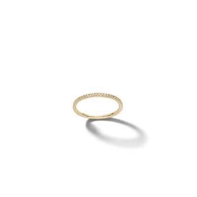10K Solid Gold Blue CZ Ombré Ring - Size 7